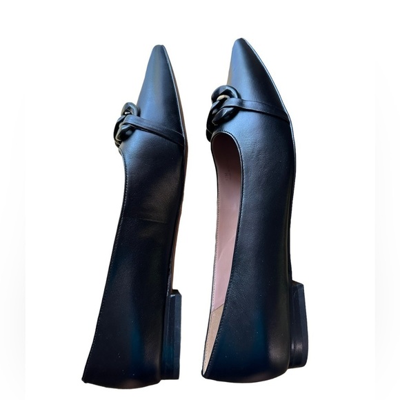 Linea Paolo Nora Black Pointed Toe Flat Shoes Size 12 - Picture 4 of 17